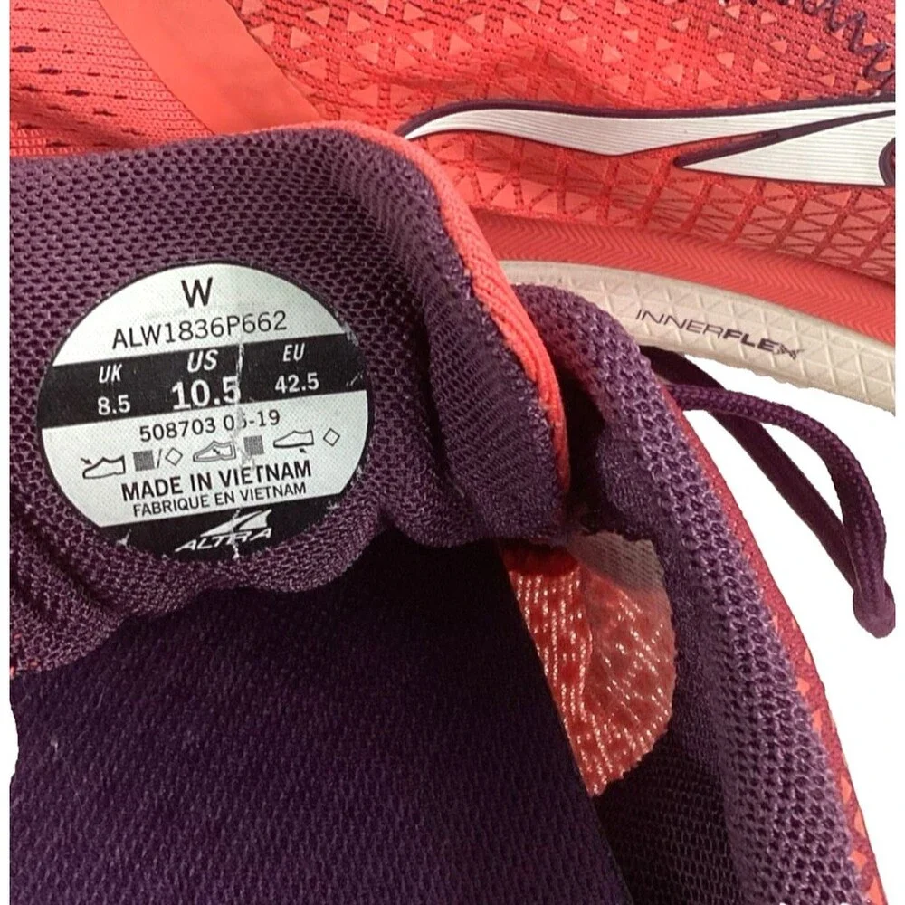 Altra Solstice Coral Zero Drop Women's Sz 10.5 Barefoot Running Shoe ALW1836P662